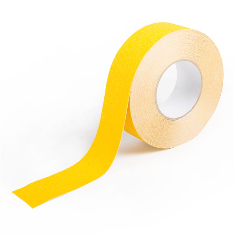 Bande antidérapante standard jaune L=50mm L=18,3m