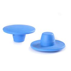 Bouchon d'escalier caoutchouc compact bleu D=38mm (trous 15mm)