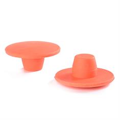 Bouchon d'escalier caoutchouc compact orange D=38mm (trous 15mm)