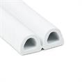 Caoutchouc cellulaire profile D blanc LxH=12x10mm (rouleau 50 m)