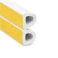 Caoutchouc cellulaire profile D blanc LxH=12x10mm (rouleau 50 m)