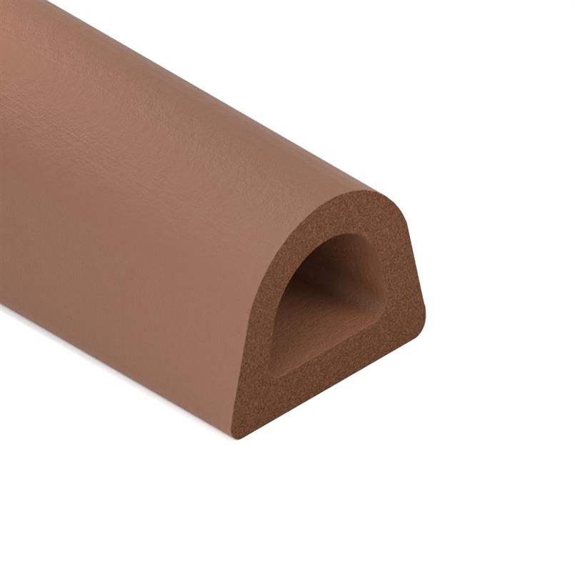 Caoutchouc cellulaire profile D marron LxH=12x10mm (L=50m)