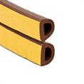 Caoutchouc cellulaire profile D marron LxH=12x10mm (rouleau 50 m)