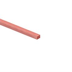 Corde en mousse silicone rectangulaire rouge LxH=7x5,5cm