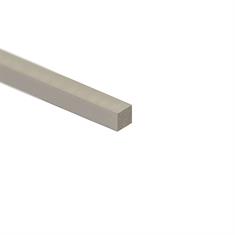 Corde rectangulaire caoutchouc mousse gris LxH= 10x10mm (L=100m)