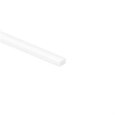 Corde rectangulaire en mousse silicone blanc BxH= 9x6mm (L=25m)
