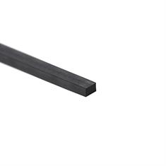 Corde rectangulaire en silicone noir FDA LxH=10x8mm (L=100m)
