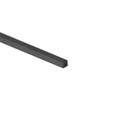 Corde rectangulaire en silicone noir FDA LxH=6x6mm (L=100m)