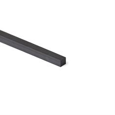 Corde rectangulaire en silicone noir FDA LxH=8x8mm (L=100m)