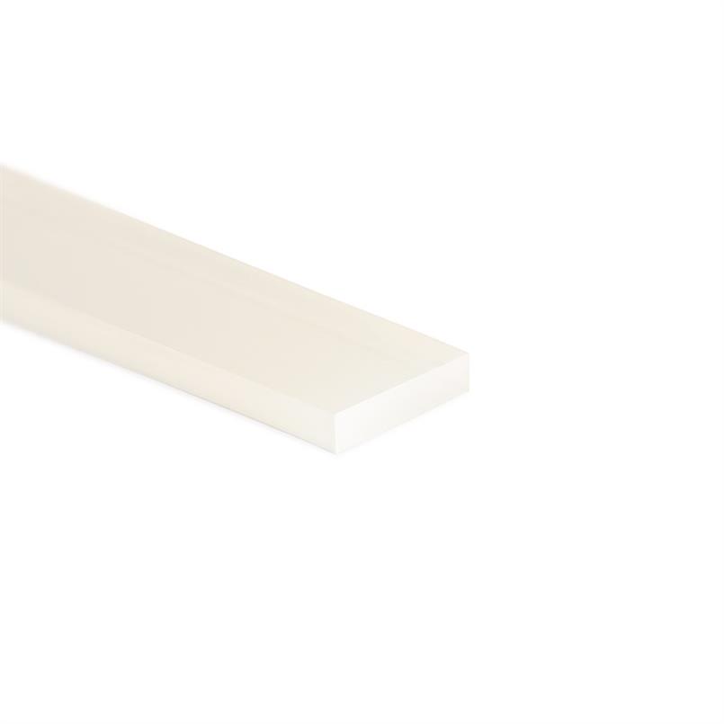 Corde rectangulaire en silicone transparent LxH=15x8mm (L=25m)