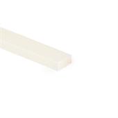 Corde rectangulaire en silicone transparent LxH=20x10mm (L=25m)