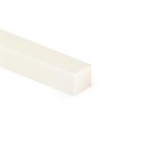 Corde rectangulaire en silicone transparent LxH=20x20mm (L=25m)