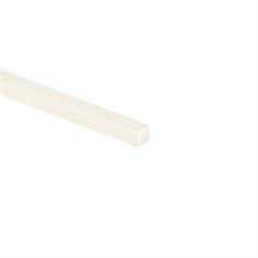 Corde rectangulaire en silicone transparent LxH=8x8mm (L=100m)