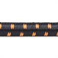 Cordon élastique avec crochet de verrouillage noir/orange L=40cm (25 pièces)