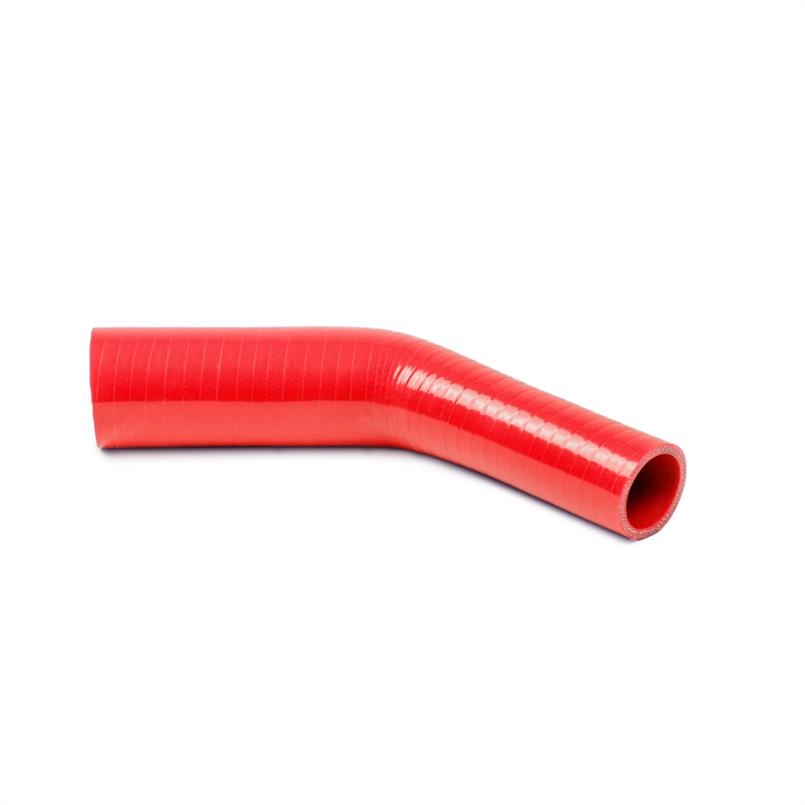 Coude reducteur silicone 45 degrés rouge D=70/51mm