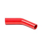 Coude reducteur silicone 45 degrés rouge D=70/63mm