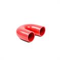 Coude silicone 180 degrés rouge D=30mm L=100mm