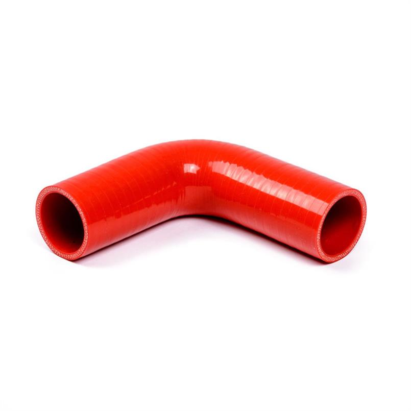 Coude silicone 90 degrés rouge D=102mm L=150mm