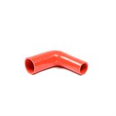 Coude silicone réducteur 90 degrés rouge D=60/51mm