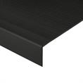 Couverture complète Marche d'escalier noire LxLxH=1200x460x40mm