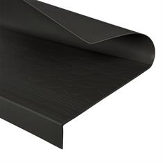 Couverture pastilles complète Marche d'escalier noire LxLxH=1200x46x40mm