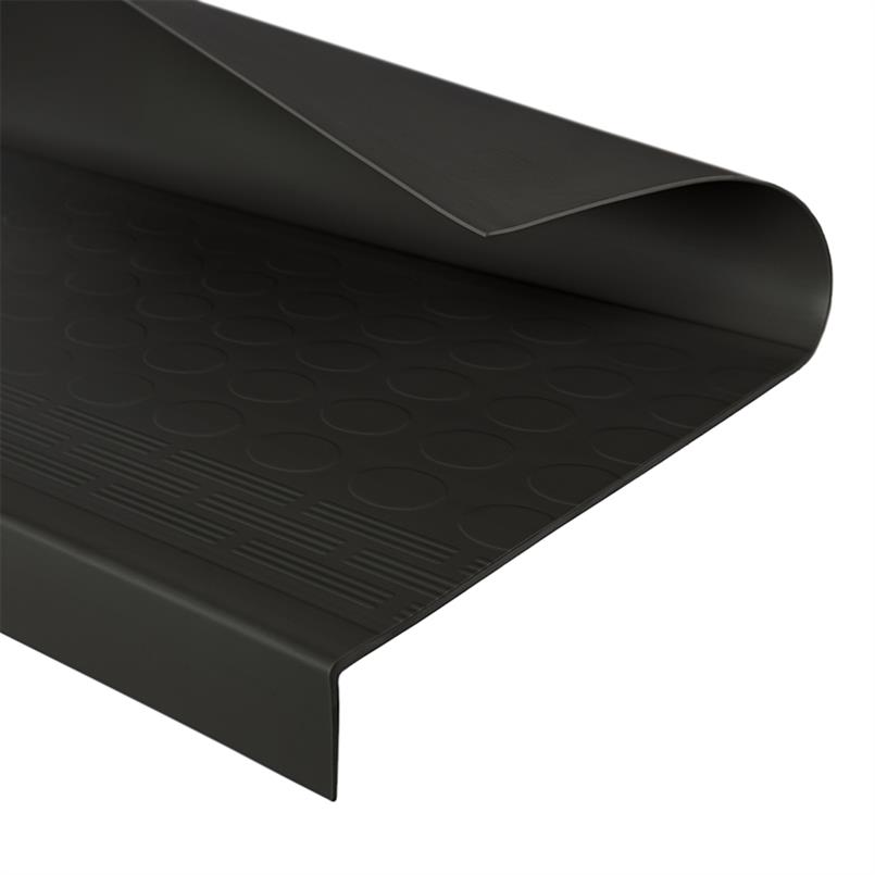 Couverture pastilles complète Marche d'escalier noire LxLxH=1200x46x40mm
