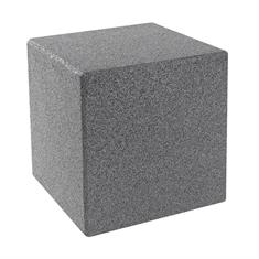 Cube caoutchouc air de jeux gris avec piquet de terre 40x40x40cm