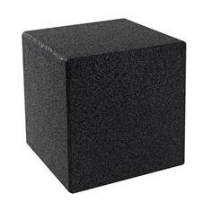 Cube caoutchouc air de jeux noir avec piquet de terre 40x40x40cm
