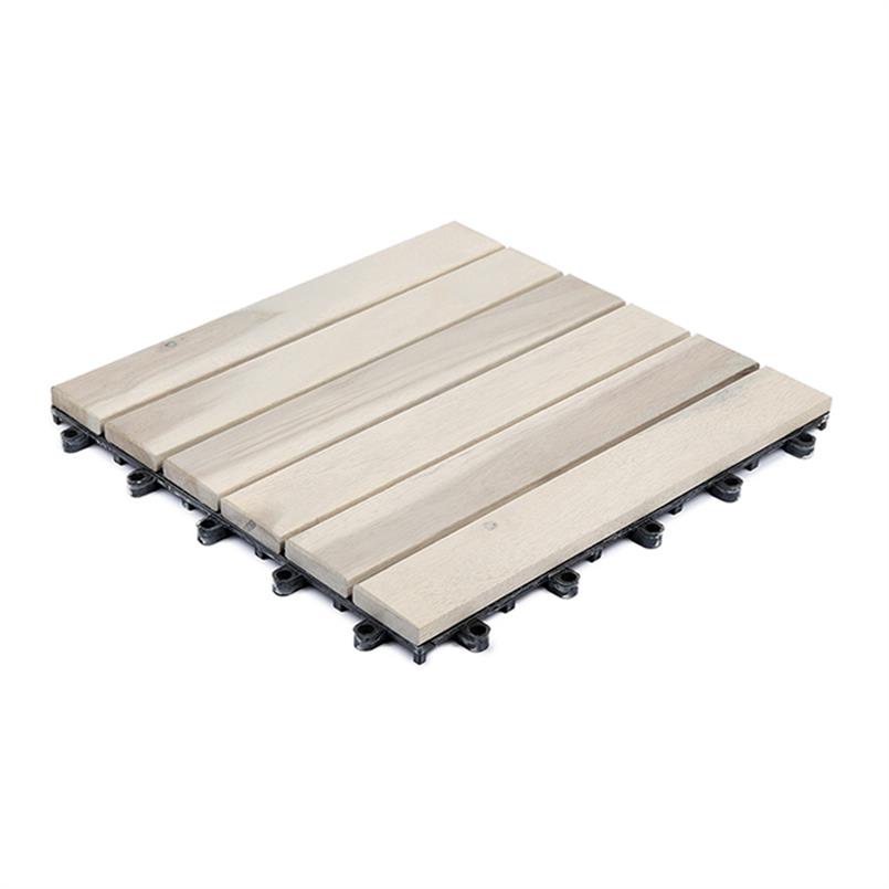 Dalle de terrasse en bois Aalborg 30x30x2,4cm (set de 9 pieces)