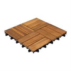 Dalle de terrasse en bois Malmo 30x30x2,4cm (set de 10 pieces)