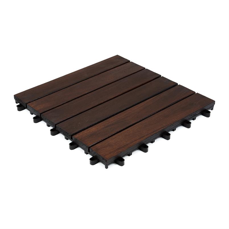 Dalle de terrasse en bois Oslo 30x30x2,4cm (set de 10 pieces)