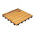 Dalle de terrasse en bois Stockholm 30x30x2,4cm (set de 10 pieces)