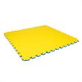 Dalle mousse de fitness gris bleu/jaune 1000x1000x25mm