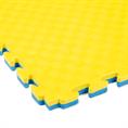 Dalle mousse de fitness gris bleu/jaune 1000x1000x25mm