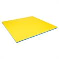 Dalle mousse de fitness gris bleu/jaune 1000x1000x25mm