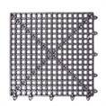 Dalles clipsable en grille gris 300x300x13mm (25 pièces)