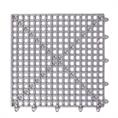 Dalles clipsable en grille gris clair 300x300x13mm (25 pièces)