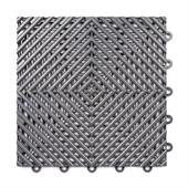 Dalles clipsable en grille gris foncé 300x300x15mm (25 pièces)