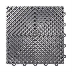 Dalles clipsable en grille gris foncé 300x300x15mm (25 pièces)