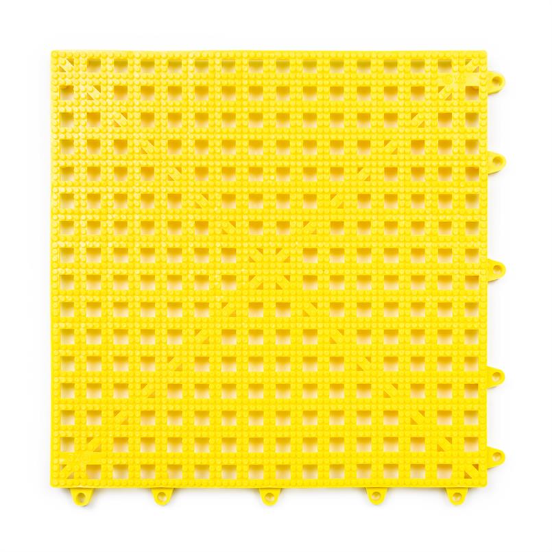 Dalles clipsable en grille jaune 300x300x13mm (50 pièces)