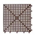 Dalles clipsable en grille marron 300x300x13mm (50 pièces)