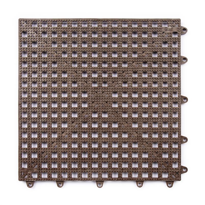 Dalles clipsable en grille marron 300x300x13mm (50 pièces)