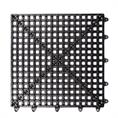 Dalles clipsable en grille noir 300x300x13mm (25 pièces)