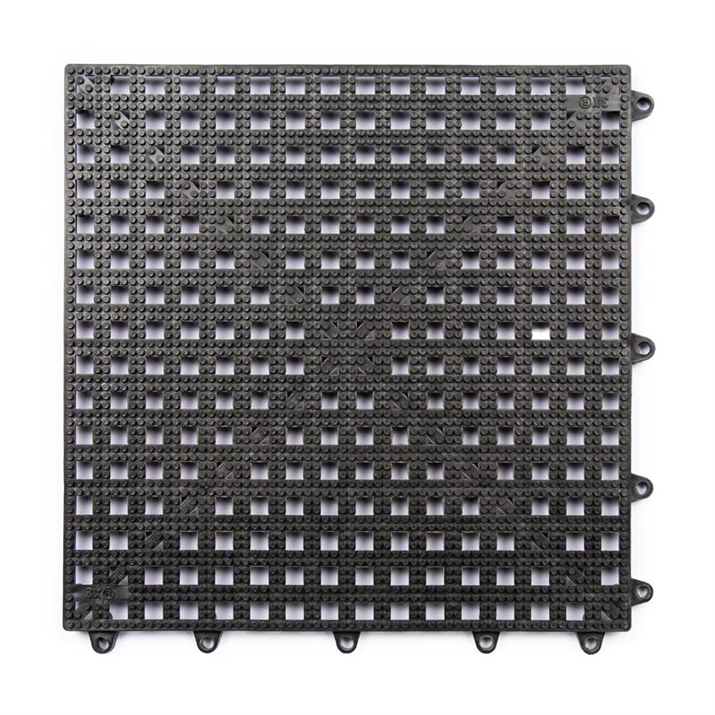 Dalles clipsable en grille noir 300x300x13mm (25 pièces)