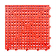 Dalles clipsable en grille rouge 300x300x13mm (50 pièces)