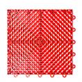 Dalles clipsable en grille rouge 300x300x15mm (25 pièces)