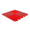 Dalles clipsable en grille rouge 300x300x15mm (25 pièces)