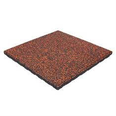 Dalles de terrasse noir/rouge 50x50x4cm