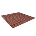 Dalles de terrasse rouge 100x100x2,5cm