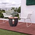 Dalles de terrasse rouge 100x100x2,5cm